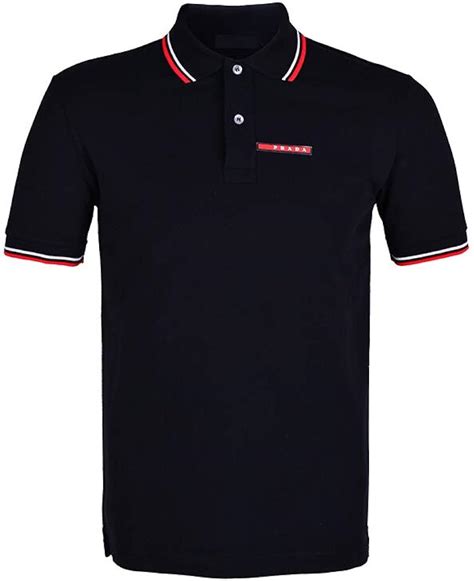 prada poloshirt herren schwarz|Prada.